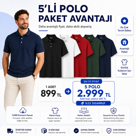 Premium Polo Yaka Tişört