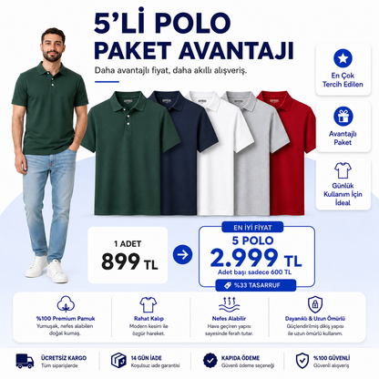 Premium Polo Yaka Tişört
