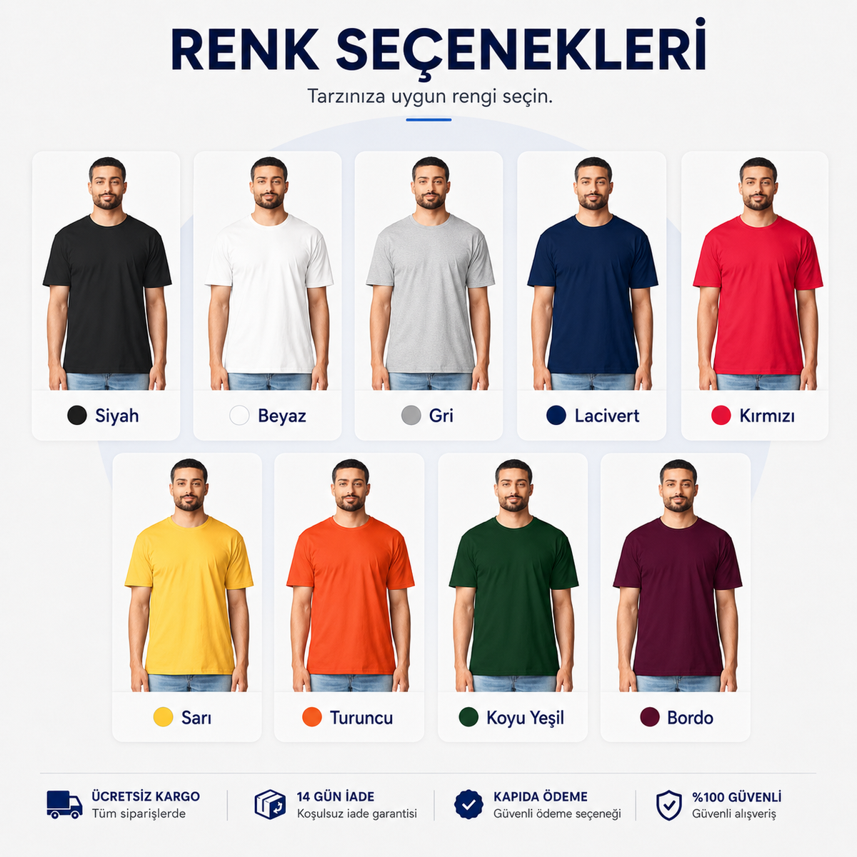 10'Lu Premium Tişört Paketi